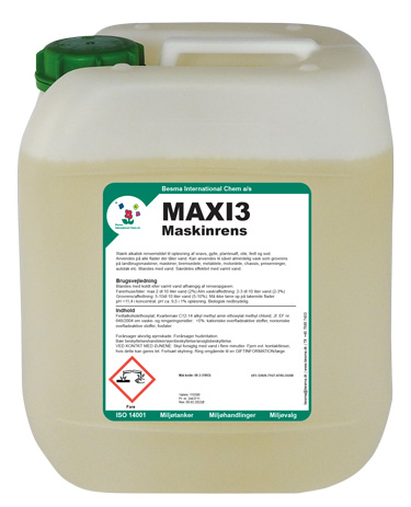 Maxi3 Maskinrens