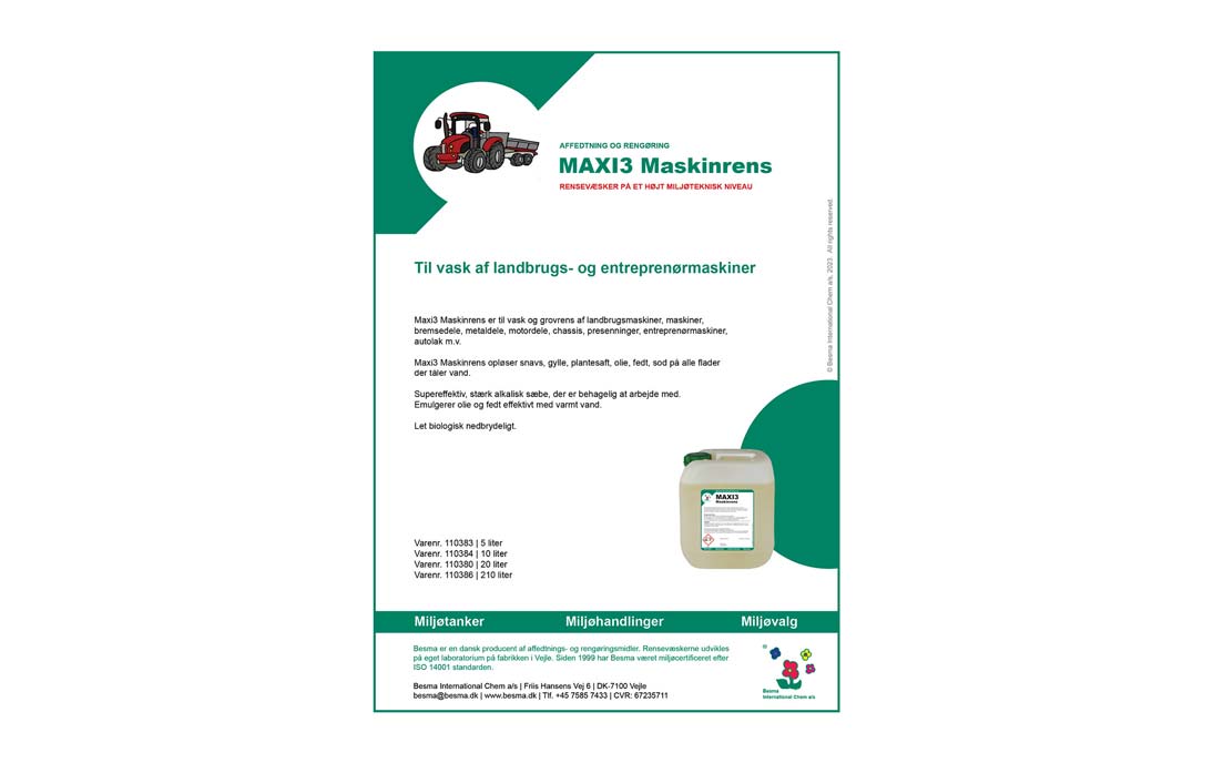 Maxi3 Maskinrens